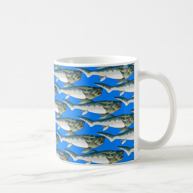 Mug Motif de Dunkleosteus dans le bleu (Droite)