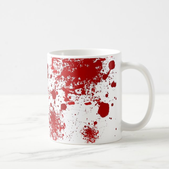 Mug Motif de égouttement d'éclaboussures de sang de (Droite)