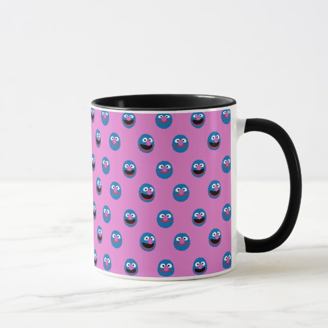 Mug Motif de face de Grover rose (Droite)