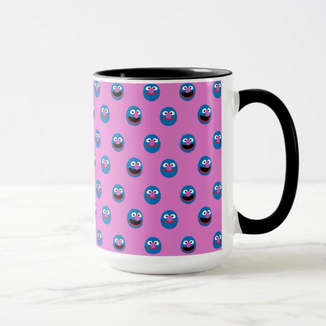 Mug Motif de face de Grover rose (Droite)