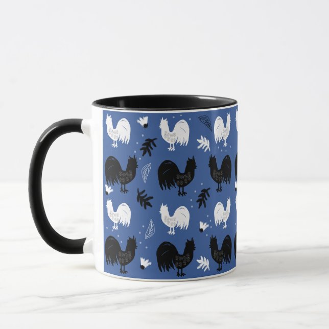 Mug Motif de ferme florale tiré à la main (Gauche)