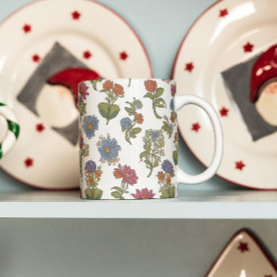 Mug Motif de fleurs colorées