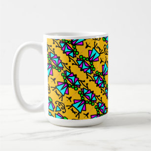 Mug Motif de fleurs de doodle bug