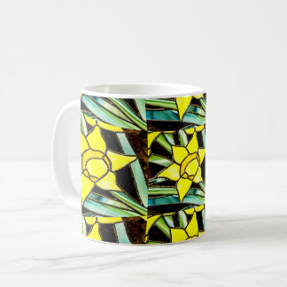 Mug Motif de fleurs précieuses jaunes