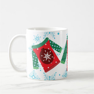 Mug Motif de flocons de neige de pull moche