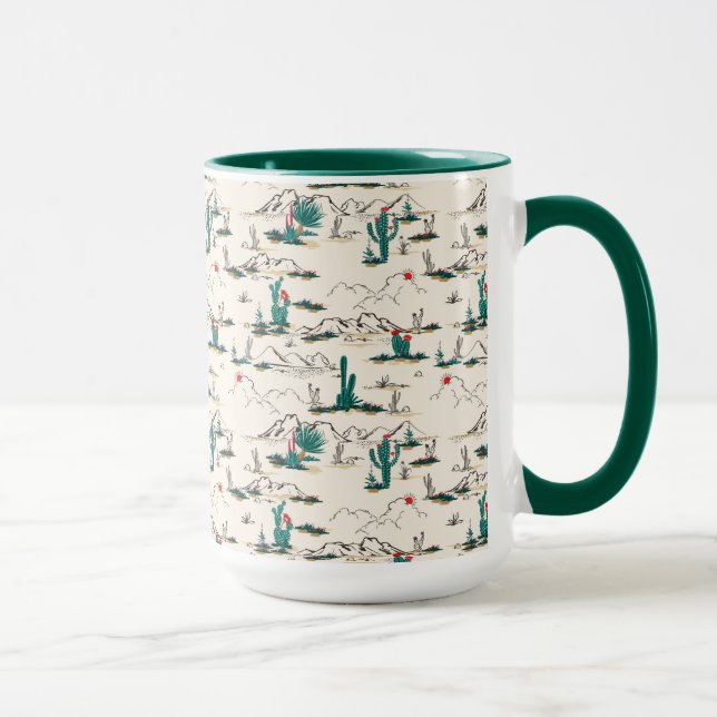 Mug Motif de floraison de Succulents (Droite)