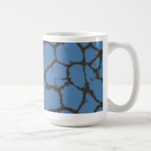 Mug Motif de fourrure Giraffe Bleue