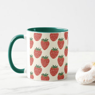 Mug Motif de fraises