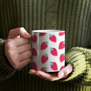Mug Motif de fruits de fraise cuite