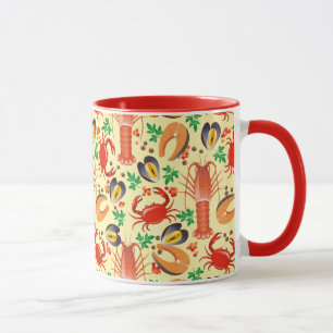 Mug Motif de fruits de mer