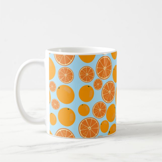 Mug Motif de fruits orange (Gauche)
