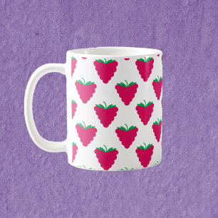 Mug Motif de fruits roses framboise