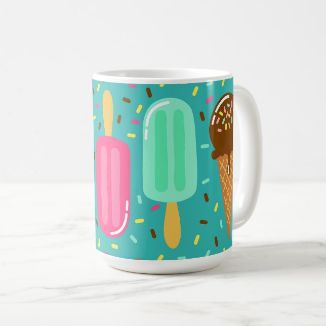 Mug Motif de glace coloré Été (Devant droit)