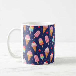 Mug Motif de glace, de sucettes glacées et de cerises