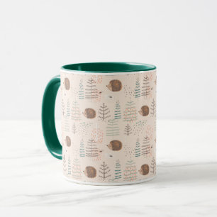 Mug Motif de hérisson de bois mignon