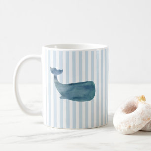 Mug Motif de la bande nautique de baleine