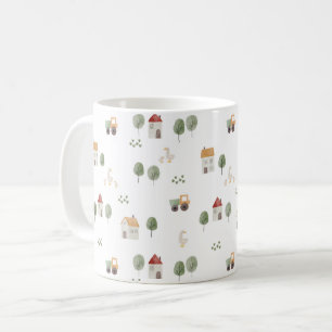 Mug Motif de la ferme d'aquarelle