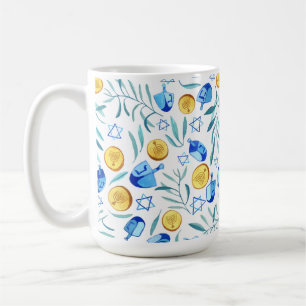 Mug Motif de la fête juive de Hanoukka Dreidel