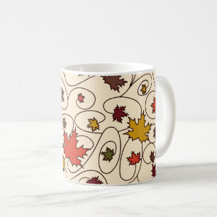 Mug Motif de la feuille d'érable à boudin