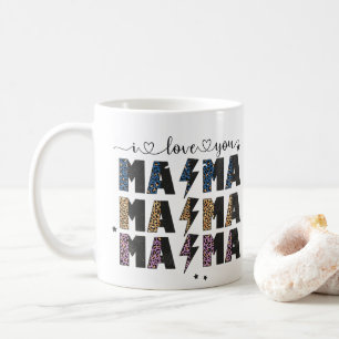 Mug Motif de la maman Giltter Happy Mothers Day Maman