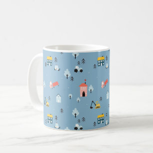 Mug Motif de la scène du Doodle Town