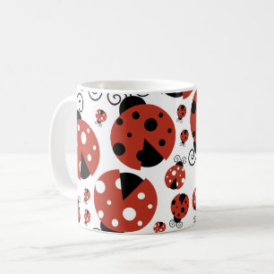 Mug Motif De Ladybugs, Mignons Ladybugs, Red Ladybugs