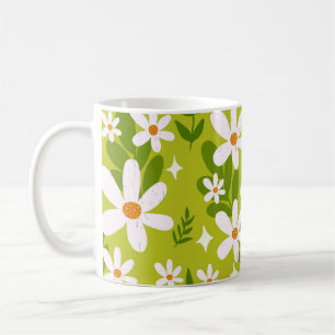 Mug Motif de marguerite blanche