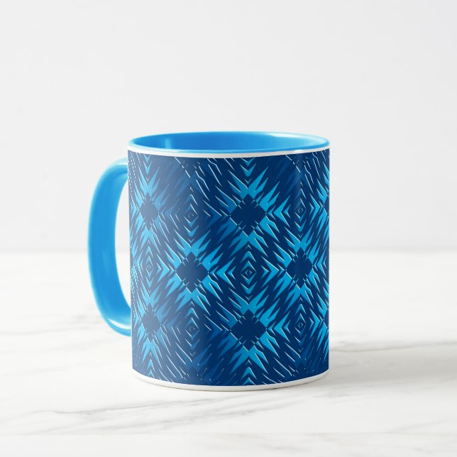 Mug motif de marine géométrique Abstrait (Devant gauche)