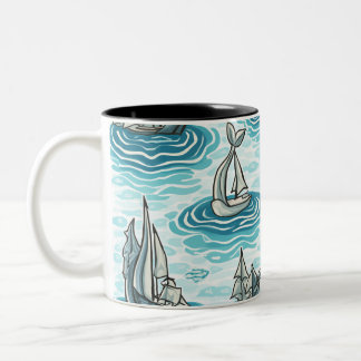 Mug motif de mer
