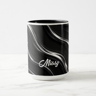Mug Motif de mouvement Chrome liquide Mode féminine