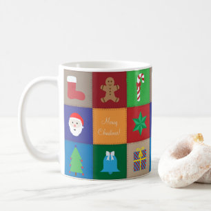 Mug Motif de Noël - Arrière - plan coloré