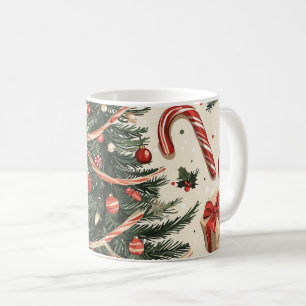 Mug Motif de Noël floral Poinsettia (4)