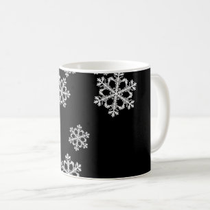 Mug Motif de Noël minimaliste monochrome