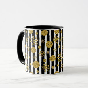 Mug Motif de Noël rayé