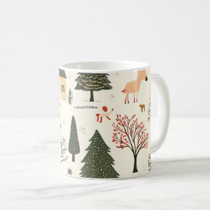 Mug Motif de Noël vintage Woodland (16)