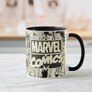 Mug Motif de pages de bandes dessinées Marvel