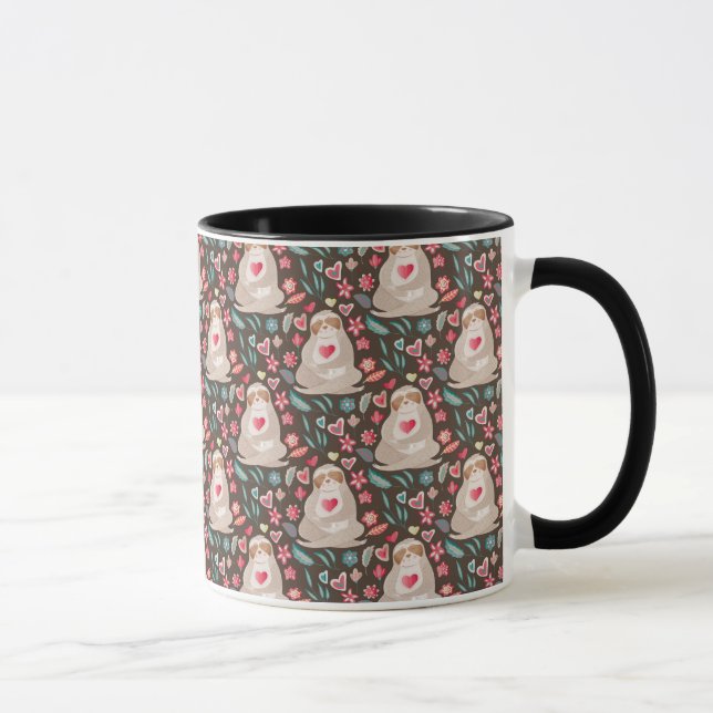 Mug Motif de paresse de Valentine (Droite)