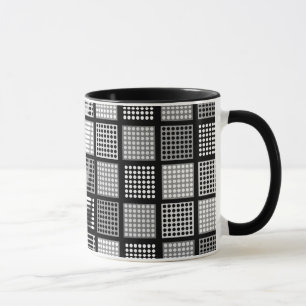 Mug Motif de patchwork de point de polka