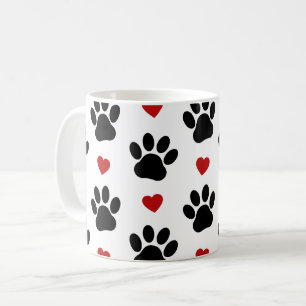 Mug Motif De Pâtes, Pâtes De Chien, Pâtes Noires, Coeu