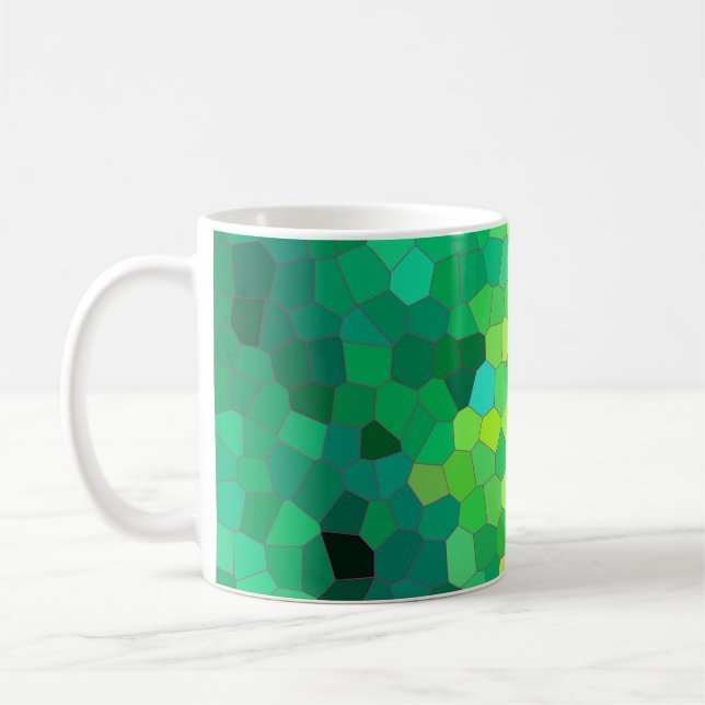 Mug Motif de peau Abstrait de reptile vert (Gauche)