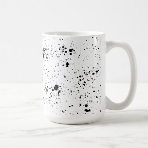 Mug Motif de peinture noire