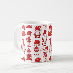 Mug Motif de personnage de gnome de Noël rouge