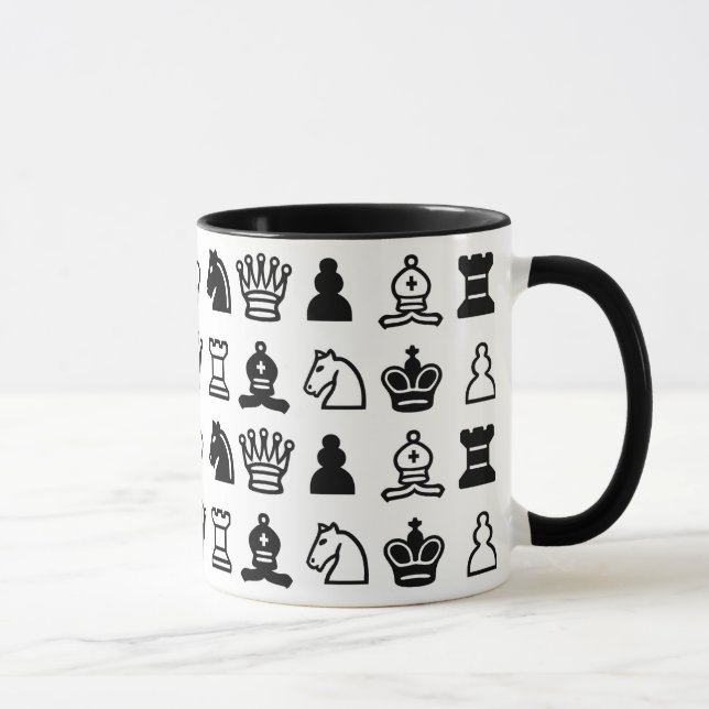 Mug Motif de pièce d'échecs (Droite)