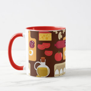 Mug Motif de pizza