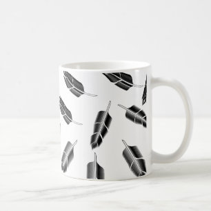 Mug Motif de plume noire