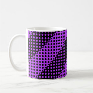 Mug Motif de points noirs et violets