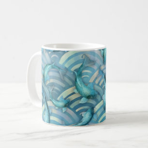 Mug Motif de poisson de la carpe bleue Koi