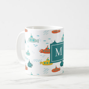 Mug Motif de poisson de mer profond sous-marin mignon