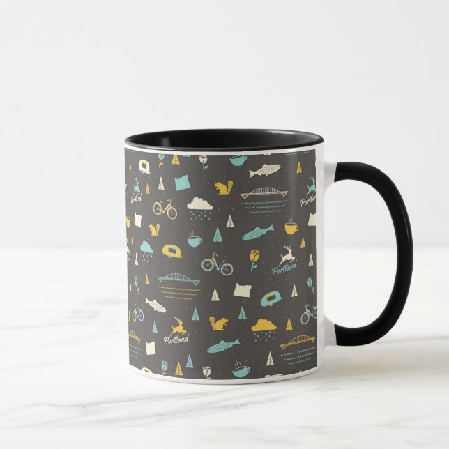Mug Motif de Portland, Orégon (Droite)