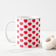 Motif de Red White Heart